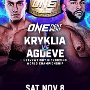 8 November 2025 - ONE Fight Night 37 : Kryklia vs. Agdeve  (Lumpinee Stadium)