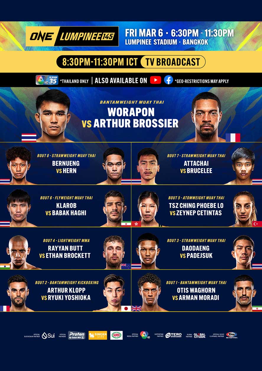 6 March 2026 - ONE LUMPINEE 145 (Lumpinee Stadium)